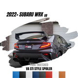 JDMuscle [22-25 WRX] VA STI Style 5-Piece Spoiler-Paint Matched/Gloss Black/ABS *Final Edition