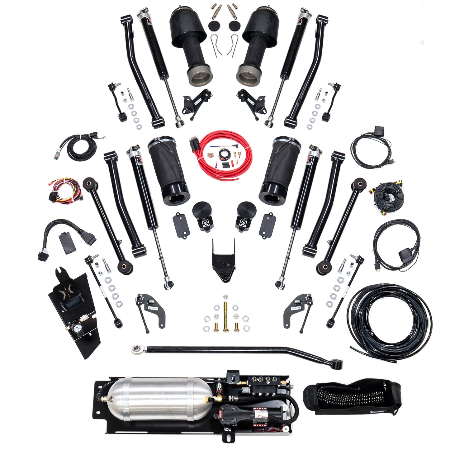 JEEP Wrangler 4xE/E-Torque/392 2018 - 2025 3.5" Upgraded Dynamic Lift Kit with Piggyback Shocks (not diesel compatible)