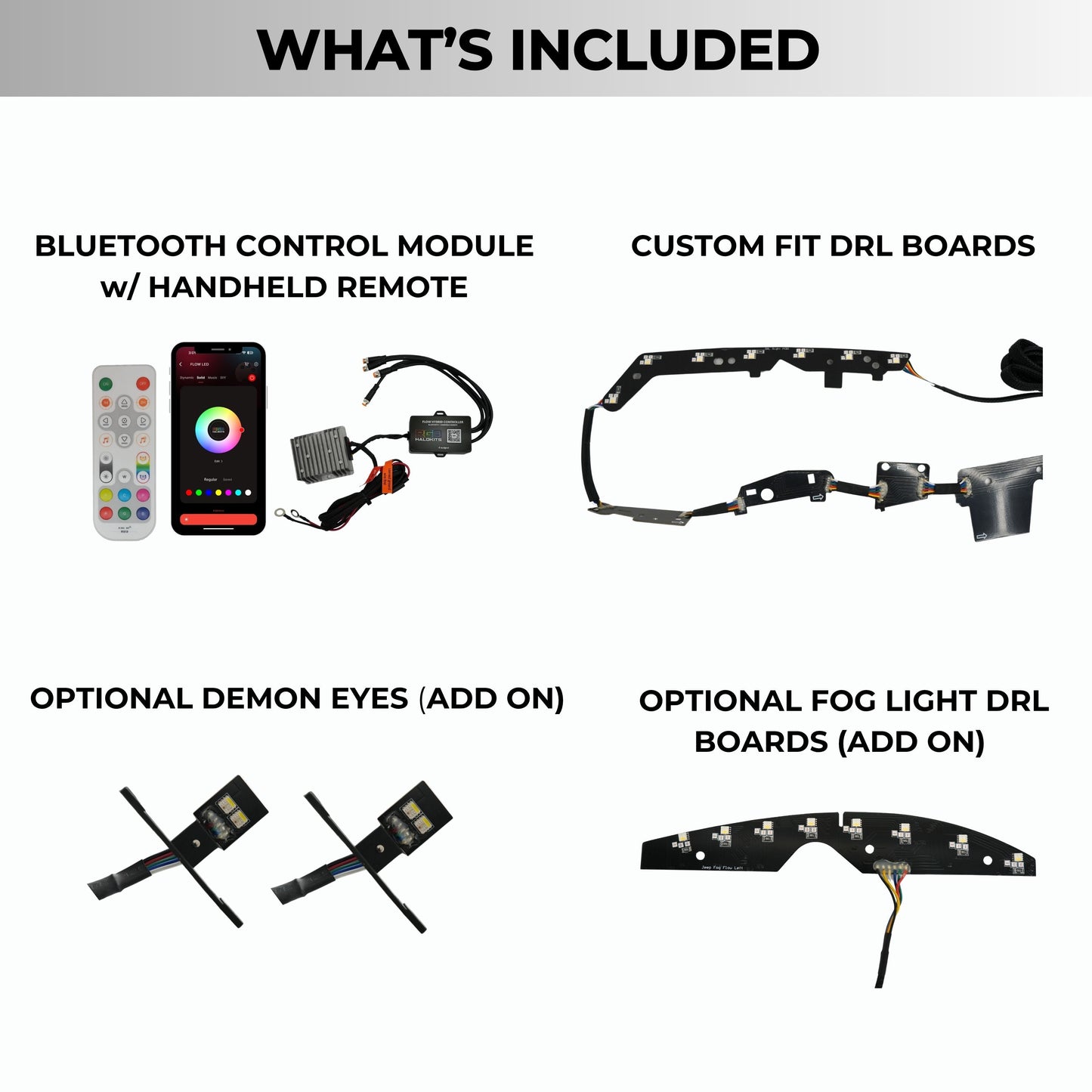 Jeep Grand Cherokee Multicolor DRL Boards (2014-2021)
