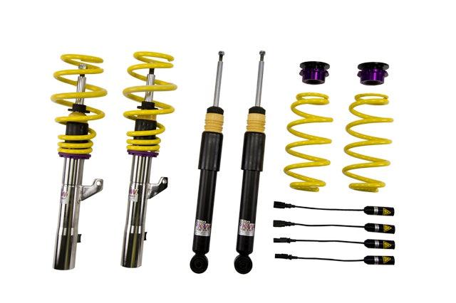 KW Suspensions 10210092 KW V1 Coilover Kit Bundle - Audi Golf VI R Without DCC