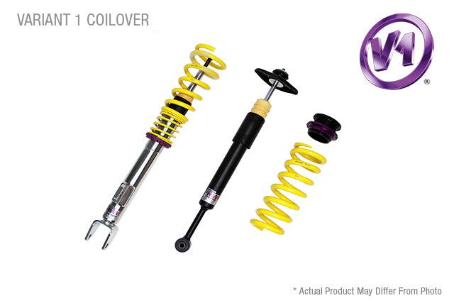 KW Suspensions 102100AW KW V1 Coilover Kit Bundle - Audi A4 (B9) Sedan 2WD With Electronic Dampers