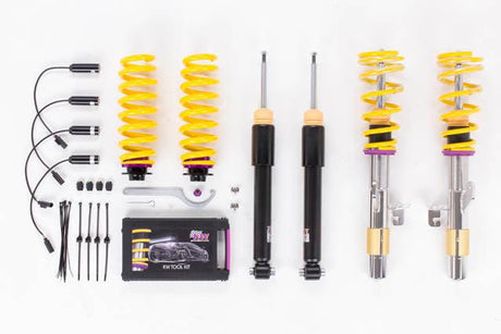KW Suspensions 1022000L KW V1 Coilover Kit Bundle - BMW 4 Series F33 435i Convertible RWD; With EDC (includes EDC Cancellation)