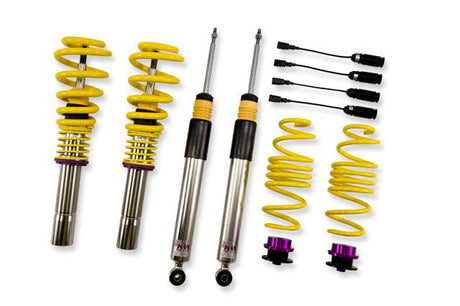 KW Suspensions 15210099 KW V2 Coilover Kit Bundle - Audi A4 S4 (8K/B8) With Electronic Damping Control Avant Quattro All