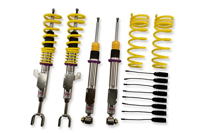 KW Suspensions 15220090 KW V2 Coilover Kit Bundle - 2011+ BMW 5series F10 (5L) EDC Bundle Sedan 2WD; Except 550i; Except Adaptive Drive (bundle Incl. EDC Delete Unit)