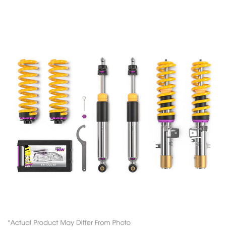 KW Suspensions 35208200BW KW V3 Leveling Coilover - BMW 5 Series (G30) Sedan AWD; Without Electronic Dampers; Except Plug-in Hybrid