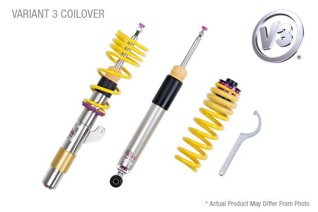 KW Suspensions 352100AL KW V3 Coilover Kit Bundle - Audi RS3 (8V); With EDC