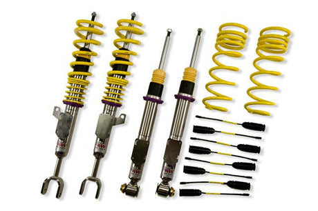 KW Suspensions 35220090 KW V3 Coilover Kit Bundle - 2011+ BMW 5series F10 (5L) EDC Bundle Sedan 2WD; Except 550i; Except Adaptive Drive (bundle Incl. EDC Delete Unit)