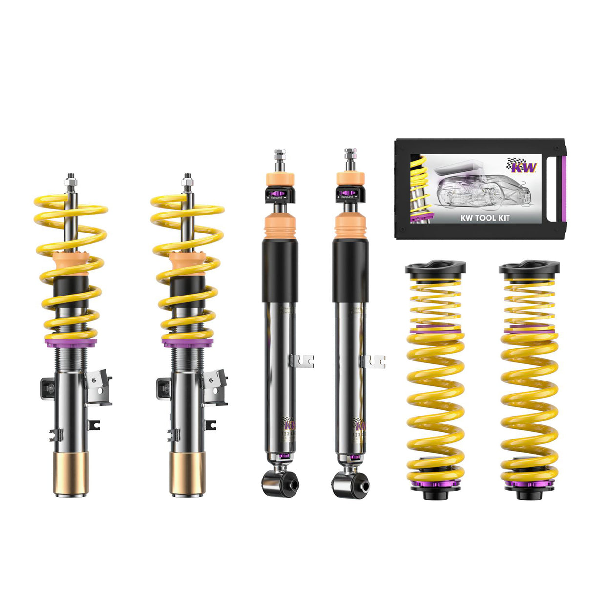 KW Suspensions 352200DU KW V3 Coilover Kit - BMW 4 Series Gran Coupe 430i (G26); 2WD Without Electronic Dampers