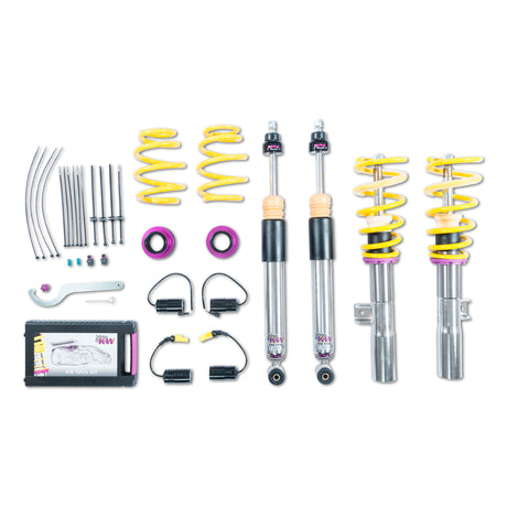 KW Suspensions 3522500S KW V3 Coilover Kit Bundle - CLA 35 CLA 45 (C118) Coupe 4Matic AWD With Electronic Dampers