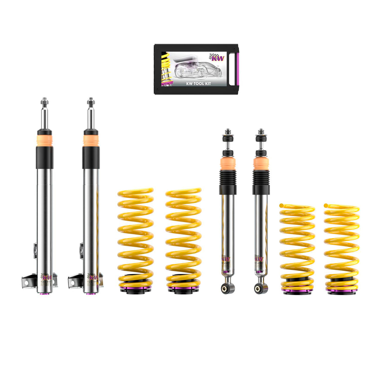 KW Suspensions 352250AT KW V3 Coilover Kit - W124 Sedan; 2WD; Without Self Level Control; Except 8cyl. And AMG-models