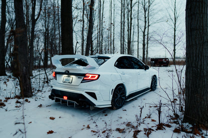 OLM Spec-AR LED Taillights (Clear Lens/Black Base/White Bar) - 2022+ WRX