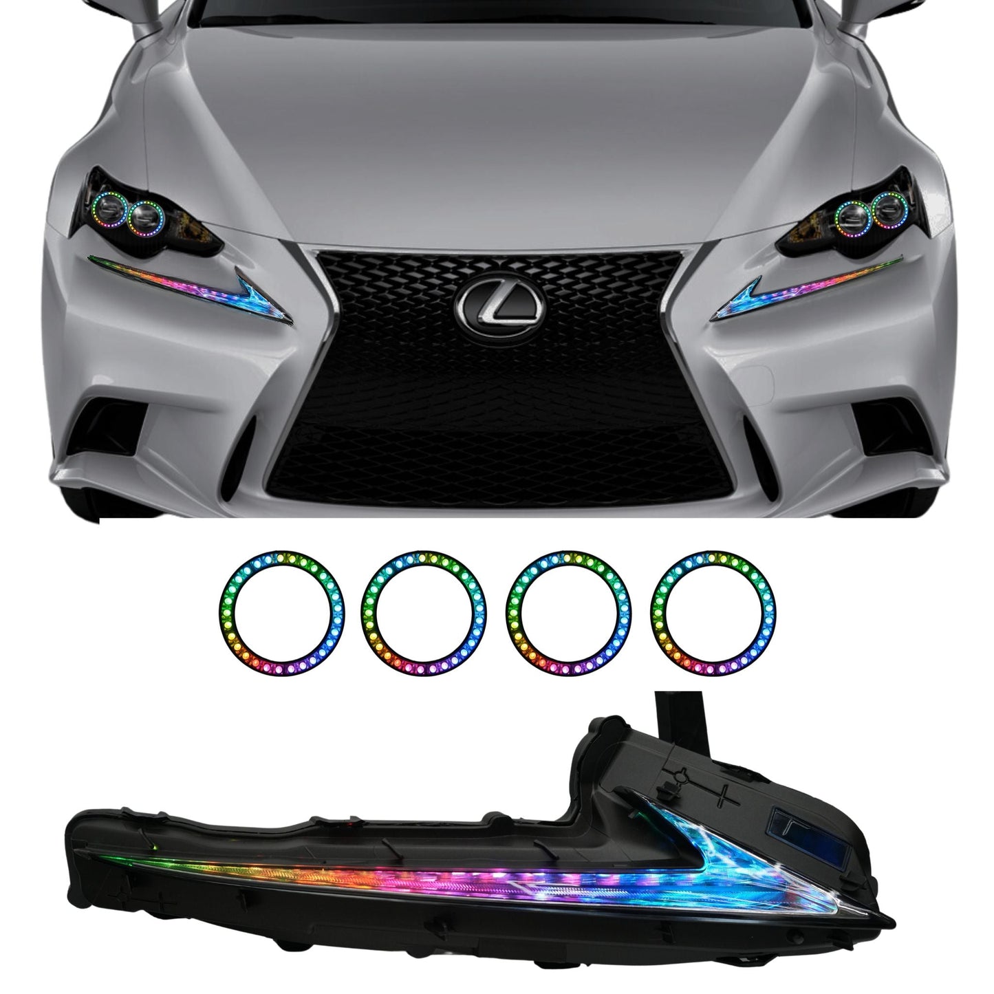 Lexus IS Multicolor Flow Series DRL Boards (2014-2020)