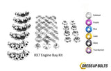 Mazda RX-7 FC/FC3S (1986-1991) Titanium Dress Up Bolts Engine Bay Kit