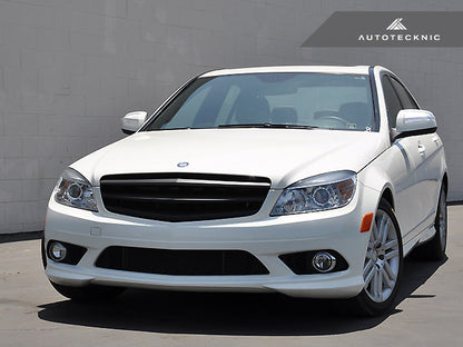 AutoTecknic Stealth Black Front Grille - Mercedes Benz W204 C-Class Sedan (2008-2013)