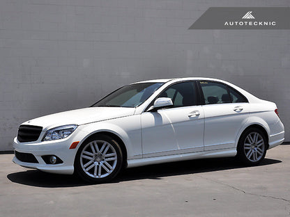 AutoTecknic Stealth Black Front Grille - Mercedes Benz W204 C-Class Sedan (2008-2013)