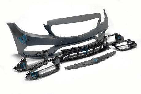 2019-2021 Mercedes-Benz (W205) Facelift C Class to C63 AMG Style Front Bumper Conversion Kit