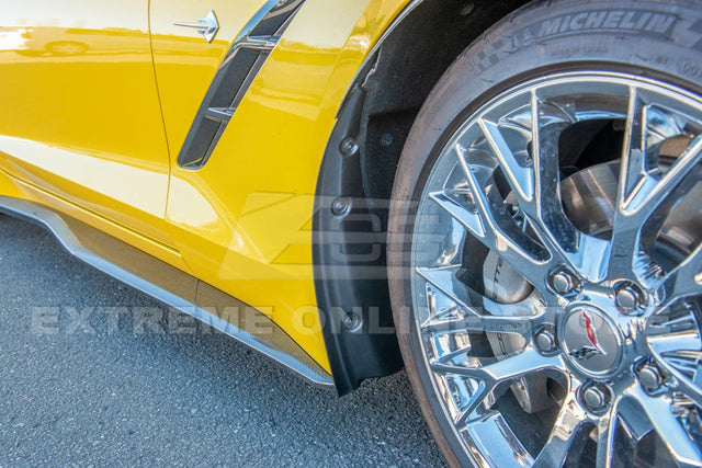 Corvette C7 GM Enhanced Texture Front Splash Guards