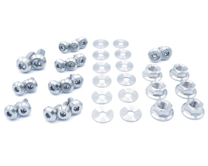 Stage 1 Titanium Hardware Engine Bay Kit - Mitsubishi Evo IX