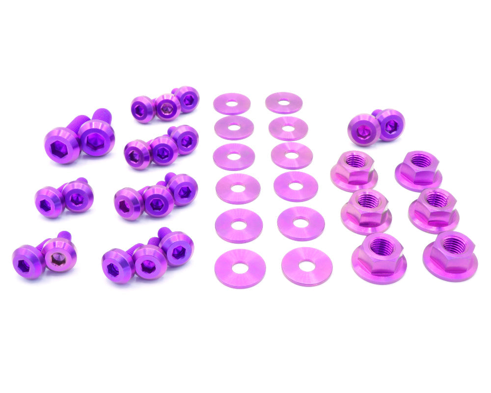 Stage 1 Titanium Hardware Engine Bay Kit - Mitsubishi Evo IX