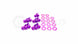 Titanium Hardware Valve Cover Kit - 4B11T Engine