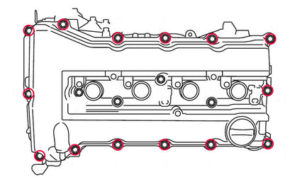 Titanium Hardware Valve Cover Kit - 4B11T Engine