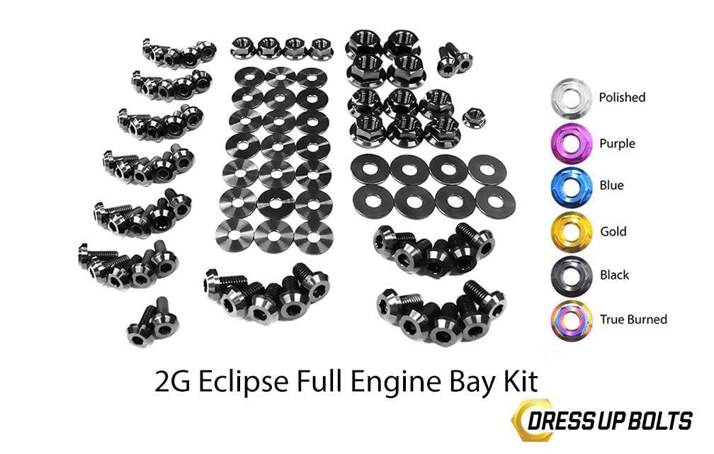 Mitsubishi 2G Eclipse DSM (1995-1999) Titanium Dress Up Bolts Full Engine Bay Kit