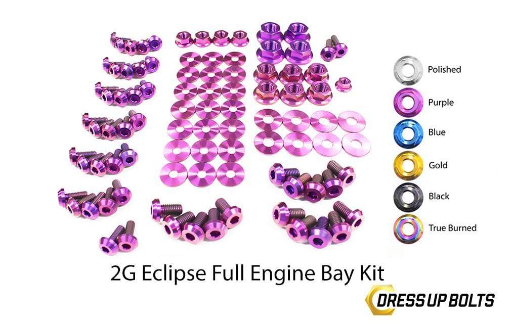 Mitsubishi 2G Eclipse DSM (1995-1999) Titanium Dress Up Bolts Full Engine Bay Kit