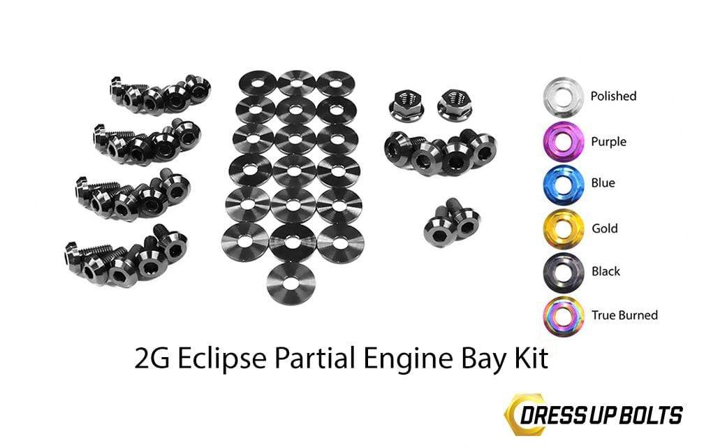 Mitsubishi 2G Eclipse (1995-1999) Titanium Dress Up Bolts Partial Engine Bay Kit