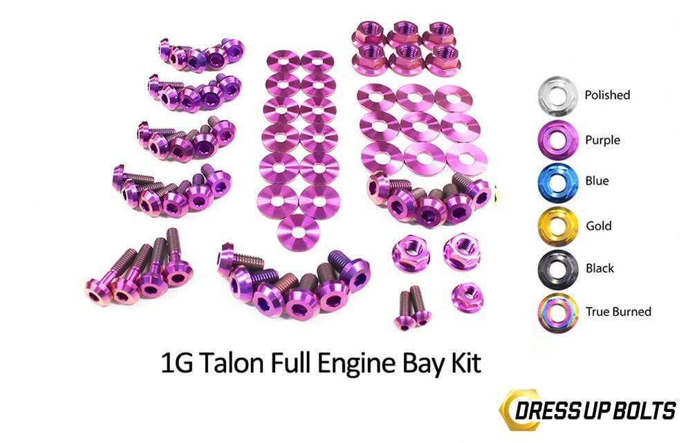 Eagle 1G Talon DSM (1990-1994) Titanium Dress Up Bolts Full Engine Bay Kit