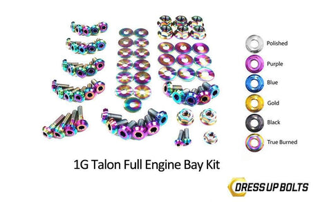 Eagle 1G Talon DSM (1990-1994) Titanium Dress Up Bolts Full Engine Bay Kit