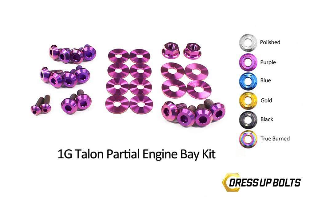 Eagle 1G Talon DSM (1990-1994) Titanium Dress Up Bolts Partial Engine Bay Kit