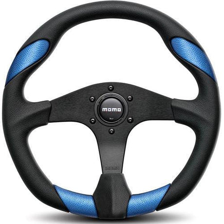 MOMO Tuning & SafetyQuark Steering Wheel Polyurethane Blue Insert