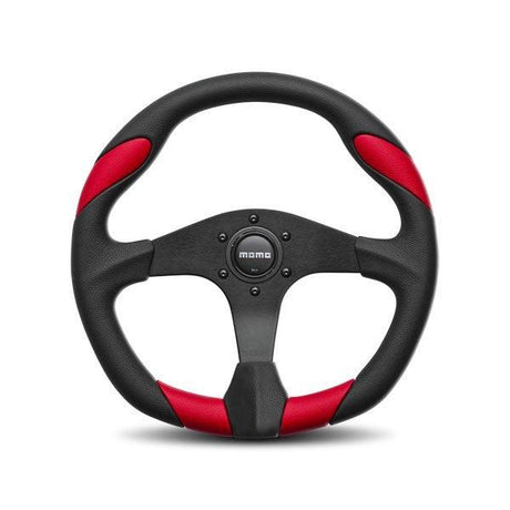 MOMO Tuning & SafetyQuark Steering Wheel Polyurethane Red Insert