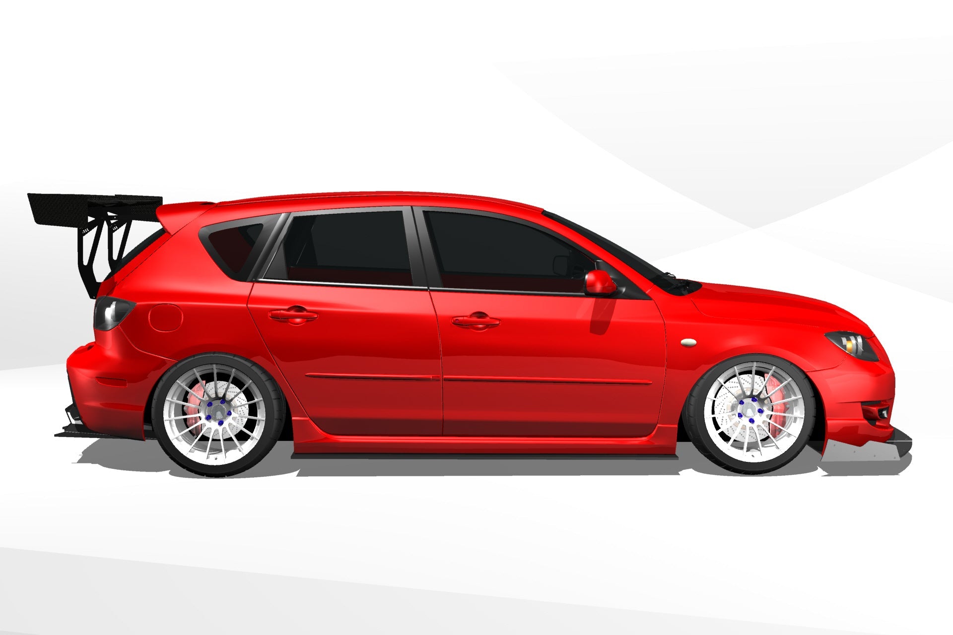 Diffuser V1+ – Mazdaspeed3 Gen1 (BK, 2004-2009)