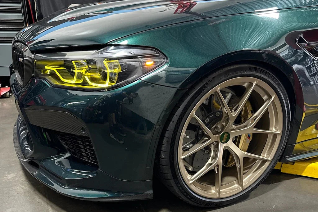 HM CSL Yellow DRL LED Headlight Module Set - F90 M5 | G30 5-Series