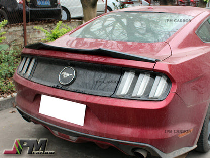 A Style Carbon Fiber Trunk Spoiler Fits For 2015-2021 Ford Mustang Only