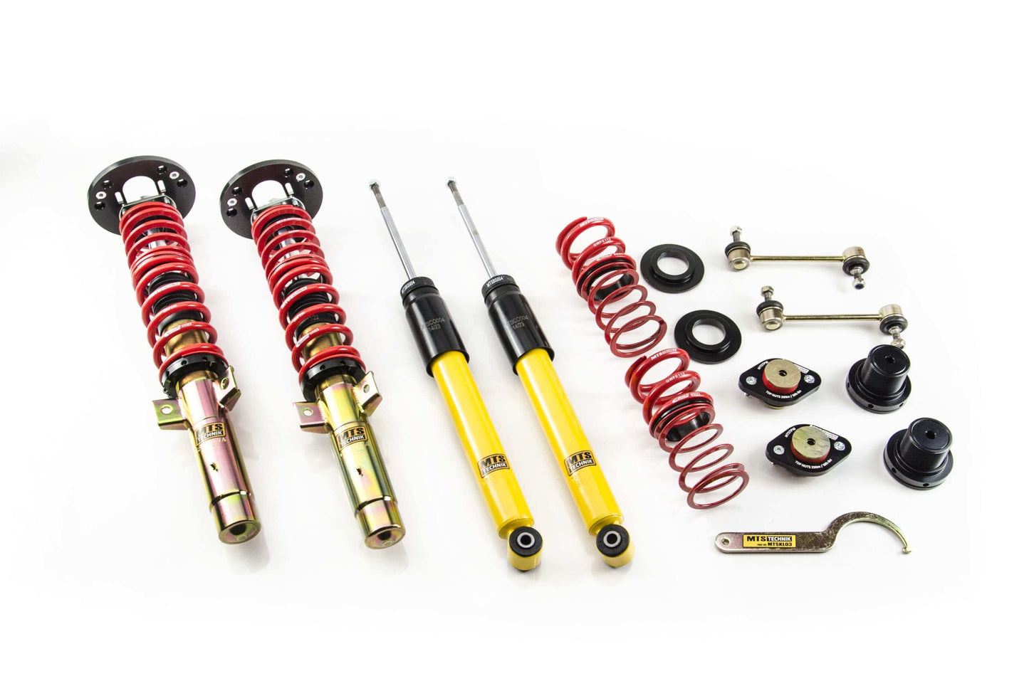 MTS Technik Stance Series Coilover Kit - Gold Housing, 40-85mm Front Lowering for 2003-2009 BMW Z4 (E85/E86)