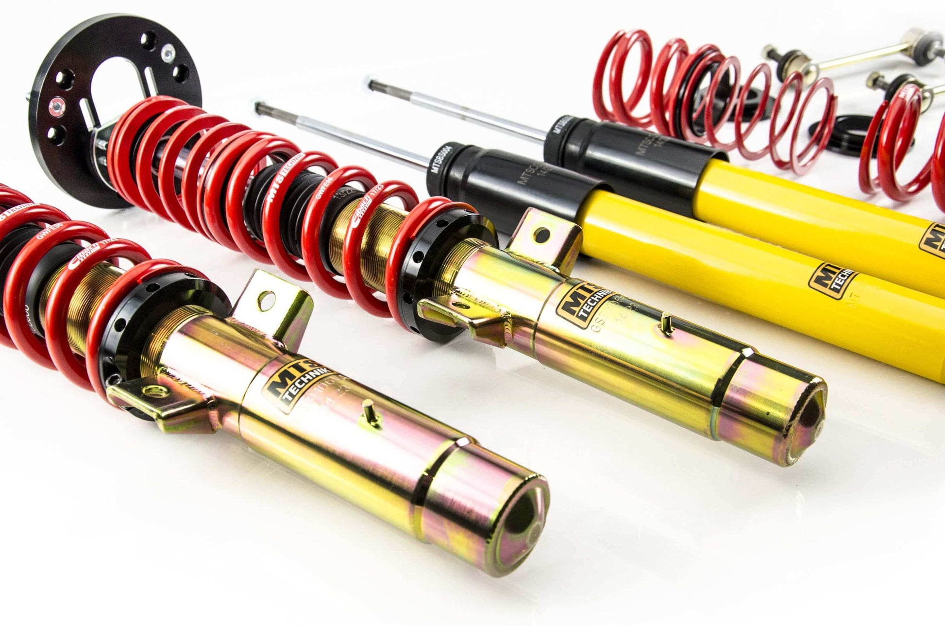 MTS Technik Stance Series Coilover Kit - Gold Housing, 40-85mm Front Lowering for 2003-2009 BMW Z4 (E85/E86)