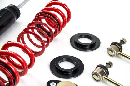 MTS Technik Stance Series Coilover Kit - Gold Housing, 40-85mm Front Lowering for 2003-2009 BMW Z4 (E85/E86)