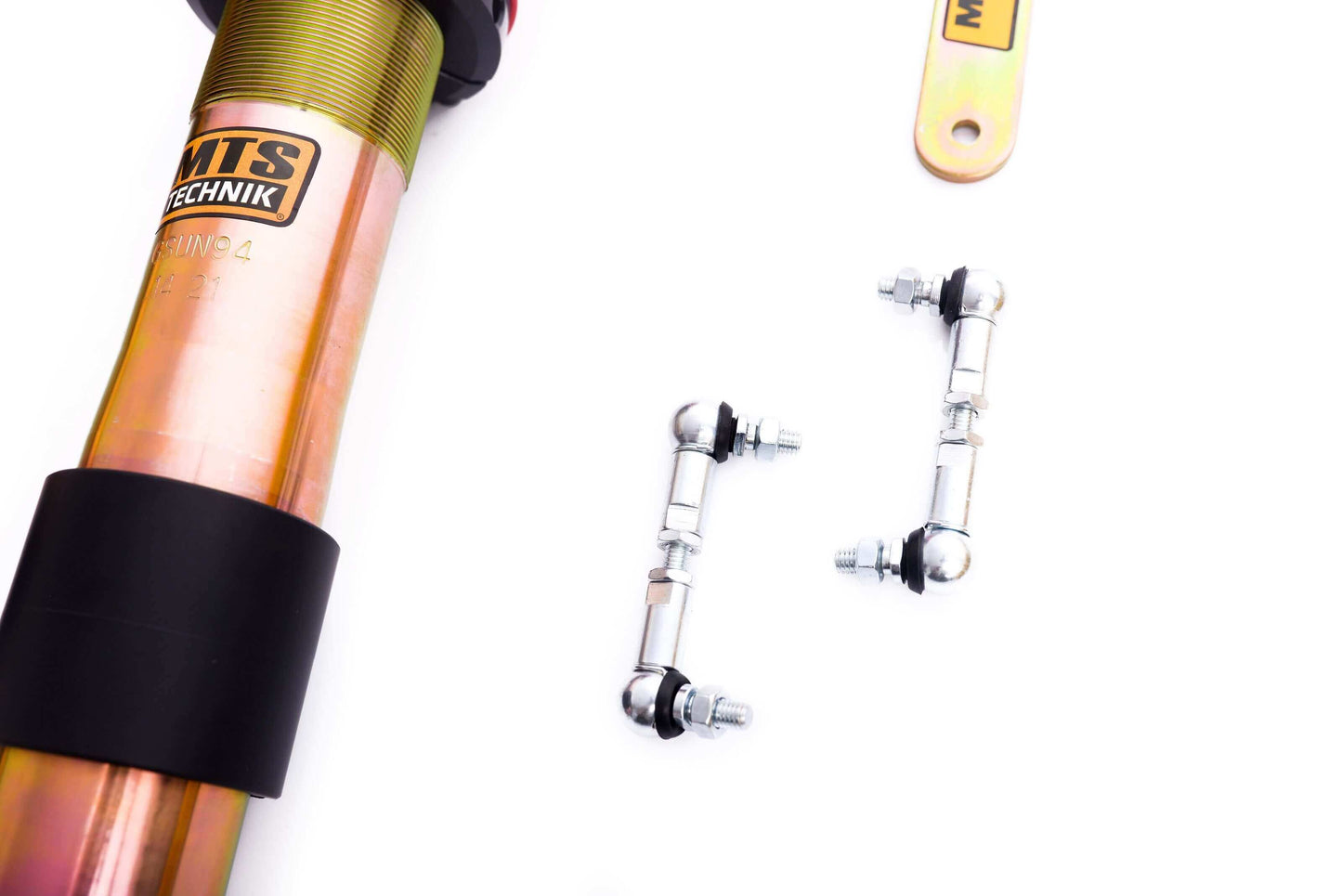 MTS Technik Street Series Coilover Kit - Without Front Top Mount, Gold Housing, With Nivo for 2010 BMW 535i (E61)