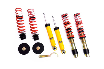 MTS Technik Street Series Coilover Kit - Without Front Top Mount, Gold Housing, With and Without Nivo for 2010 BMW 535i (E61)