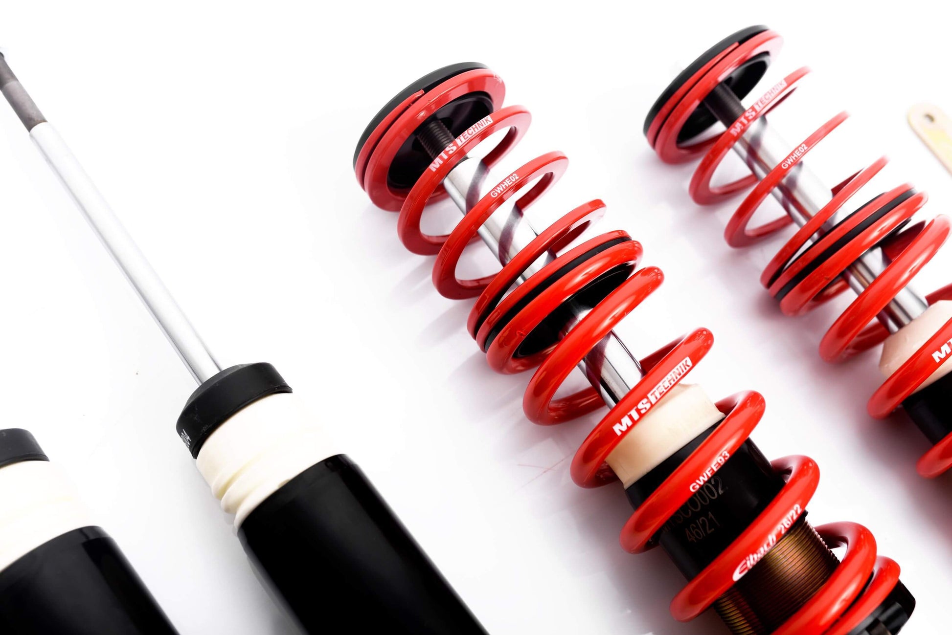 MTS Technik Stance Series Coilover Kit - Gold Housing, 15-55mm Front Lowering for 2003-2009 BMW Z4 (E85/E86)