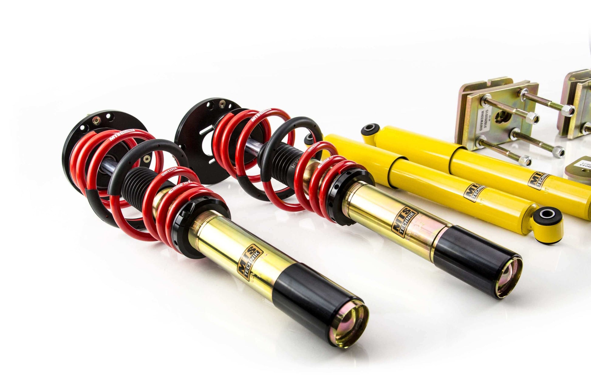 MTS Technik Street Series Coilover Kit - Gold Housing for 2016-2020 Audi A3 (8V)