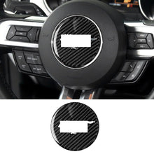 MUSTANG 15-23 CARBON FIBER STEERING WHEEL CENTER TRIM