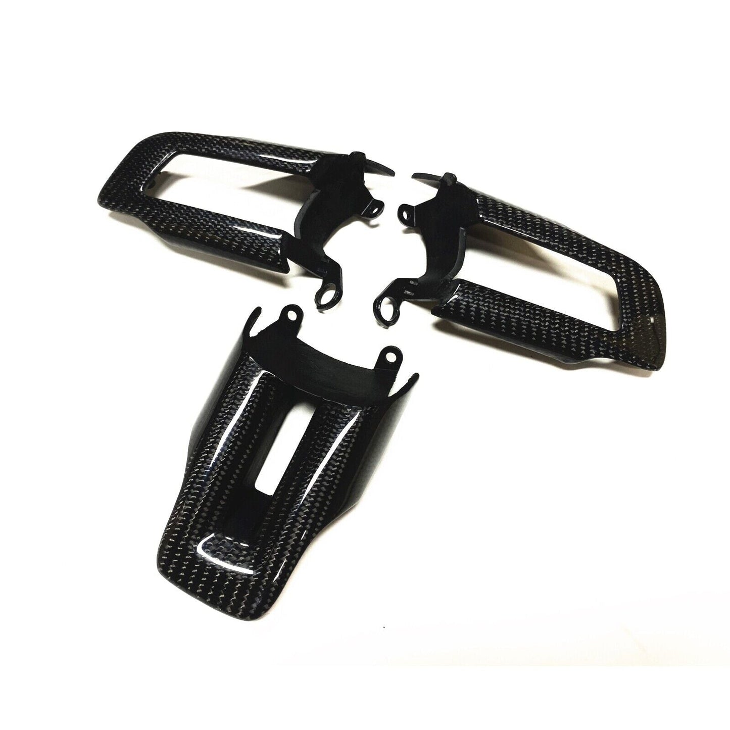 MUSTANG 15-23 CARBON FIBER STEERING WHEEL BUTTON TRIM REPLACEMENT