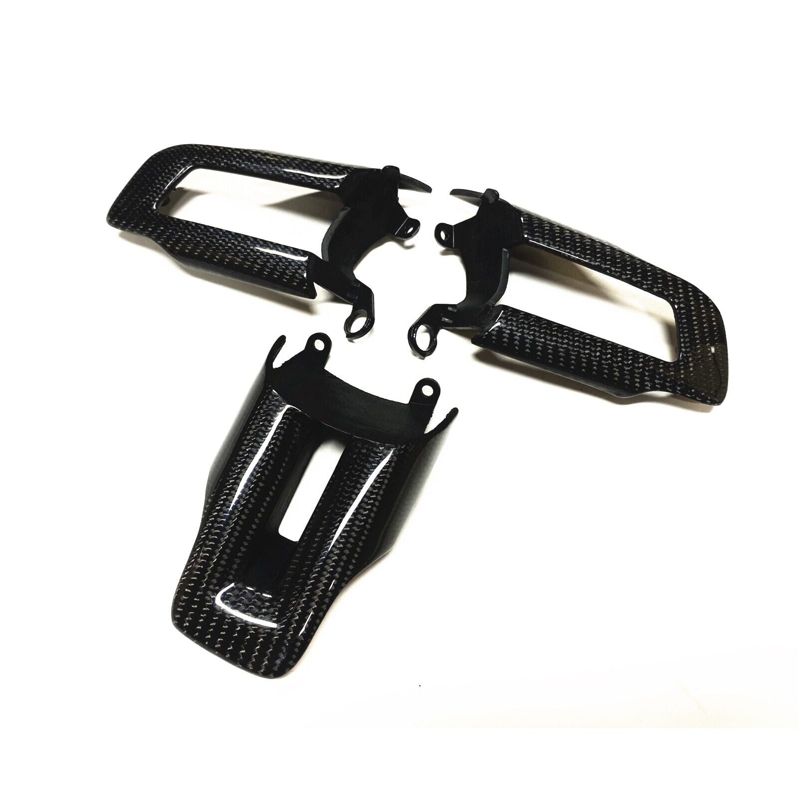 MUSTANG 15-23 CARBON FIBER STEERING WHEEL BUTTON TRIM REPLACEMENT