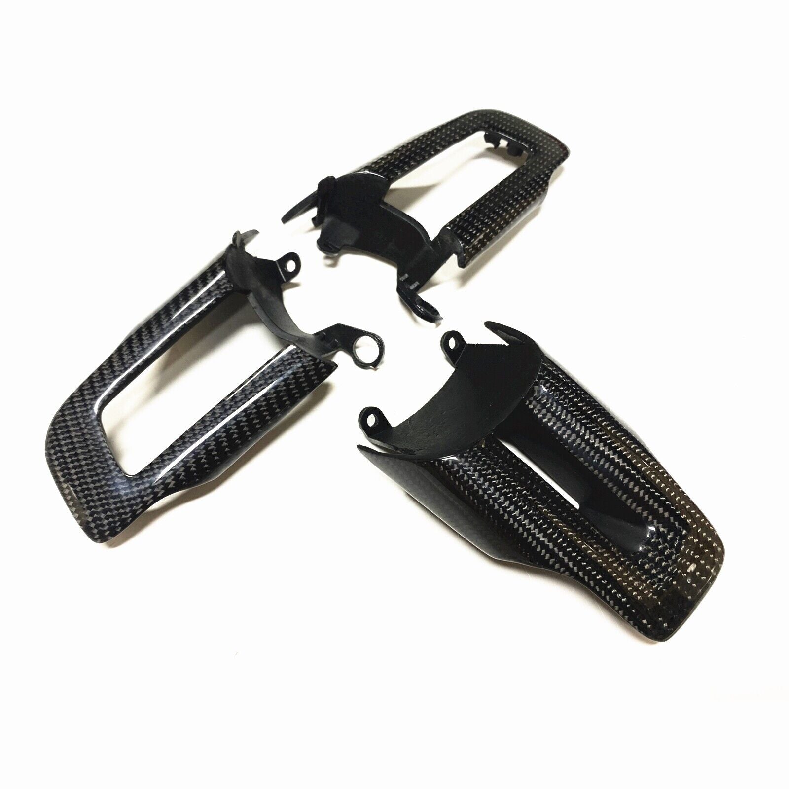 MUSTANG 15-23 CARBON FIBER STEERING WHEEL BUTTON TRIM REPLACEMENT