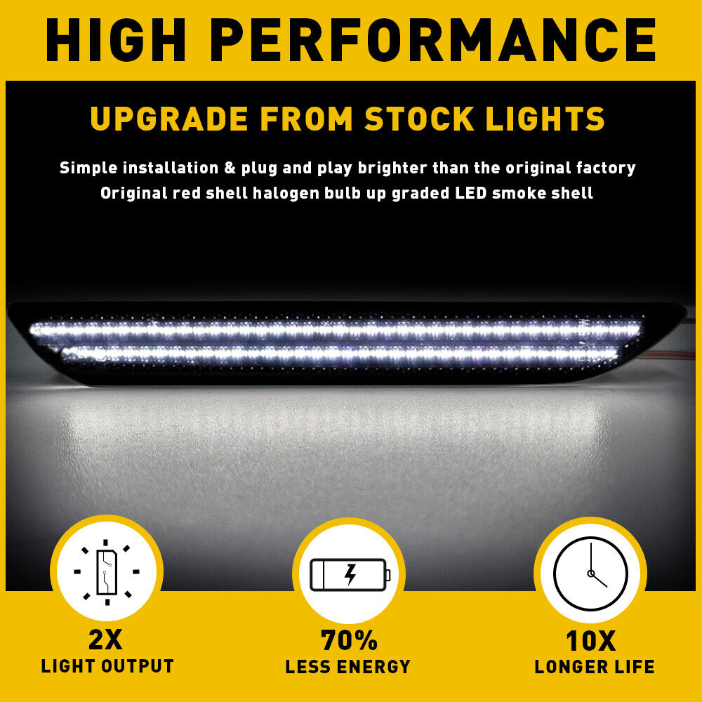 MUSTANG 15-23 REAR SMOKED LED SIDE MARKERS