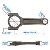 VW 144mm x 20mm High Performance Basic Connecting Rod Set 7/16" bolt (1100hp)