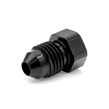 -4AN AN Flare Hex Plug, 6061 Aluminum, Black Hard Anodized